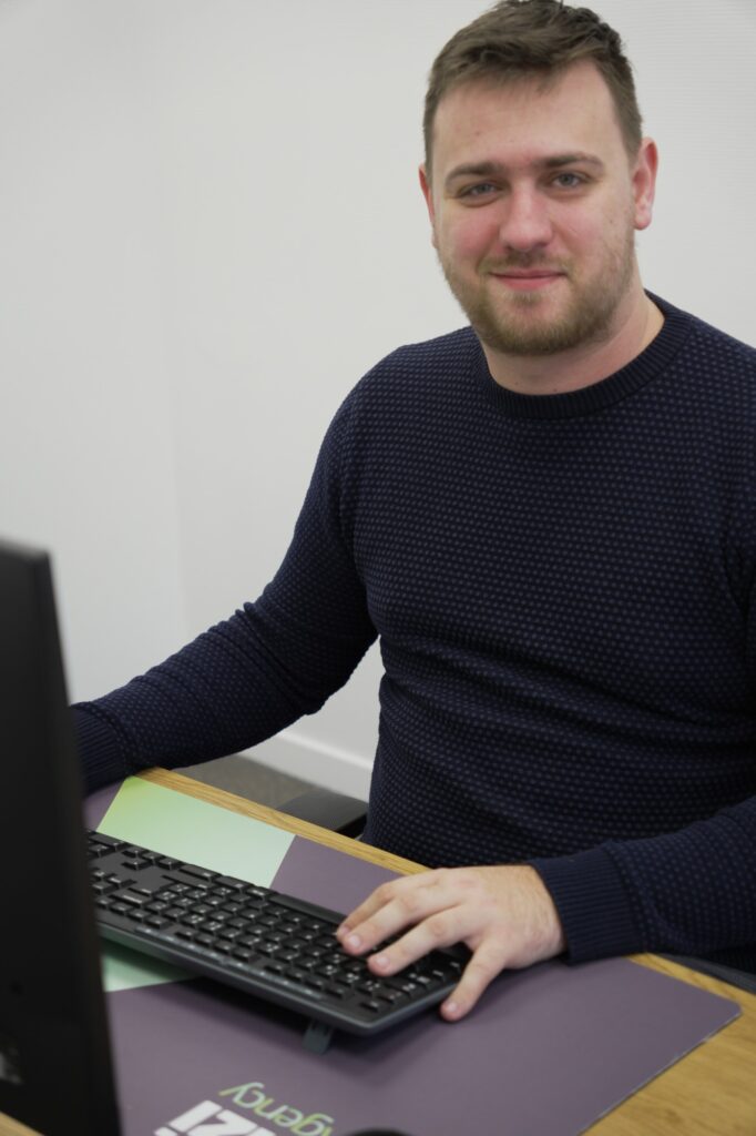 Boyd Driesen at his desk