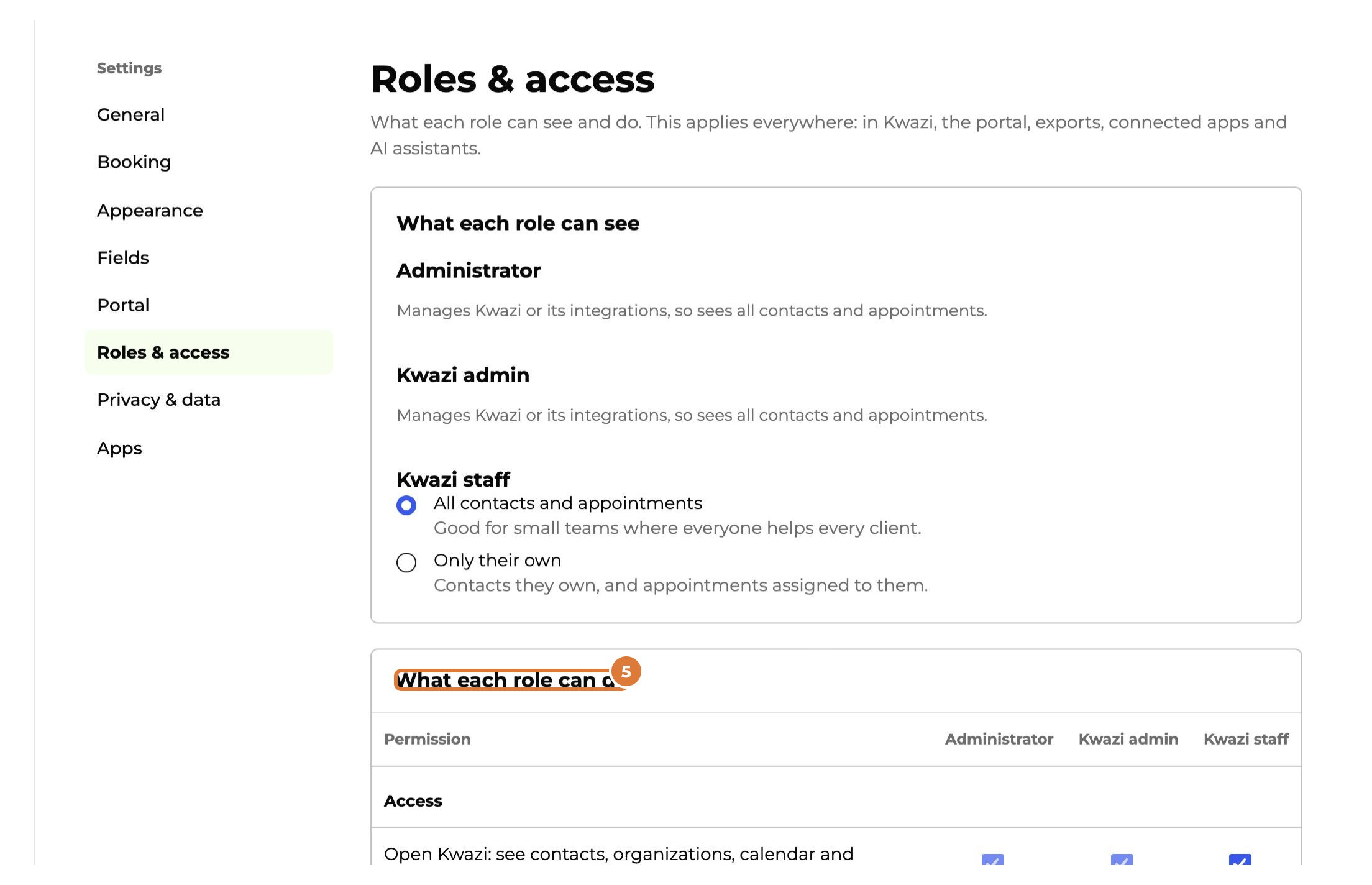 Invite a team member and choose what they see, step 5